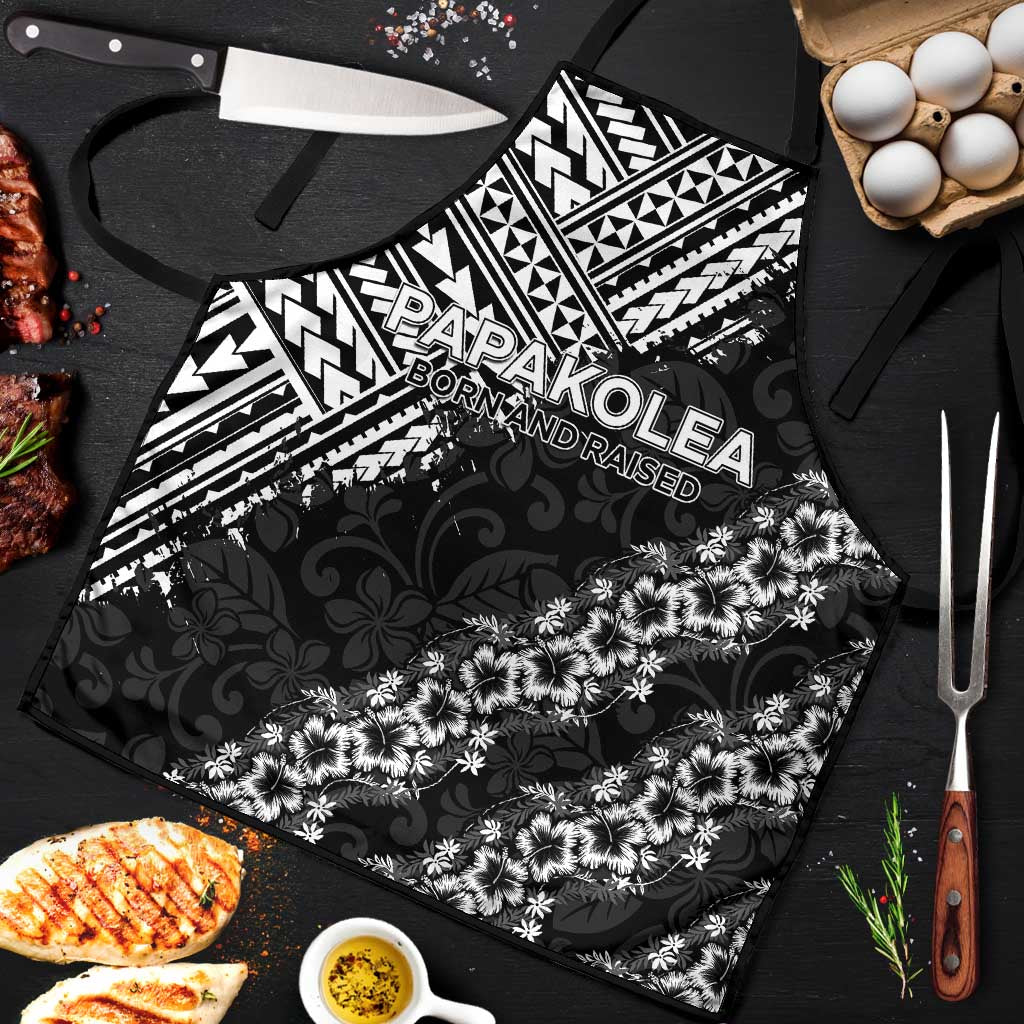 Hawaii Papakolea Born And Raised Apron Hawaiian Tribal Pattern LT05 Black - Polynesian Pride