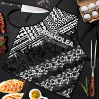 Hawaii Papakolea Born And Raised Apron Hawaiian Tribal Pattern LT05 Black - Polynesian Pride