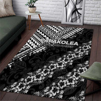 Hawaii Papakolea Born And Raised Area Rug Hawaiian Tribal Pattern