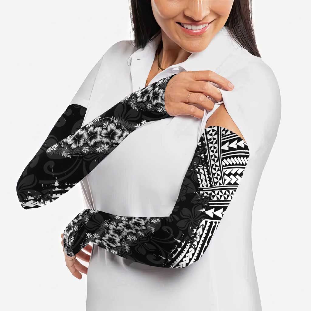 Hawaii Papakolea Born And Raised Arm Sleeves Hawaiian Tribal Pattern LT05 - Polynesian Pride