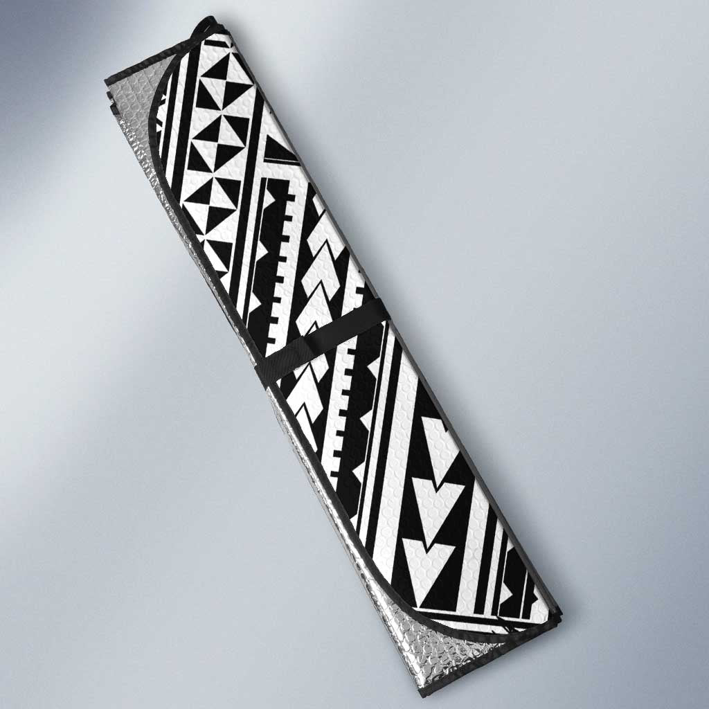 Hawaii Papakolea Born And Raised Auto Sun Shade Hawaiian Tribal Pattern LT05 - Polynesian Pride
