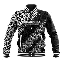Hawaii Papakolea Born And Raised Baseball Jacket Hawaiian Tribal Pattern LT05 Unisex Black - Polynesian Pride