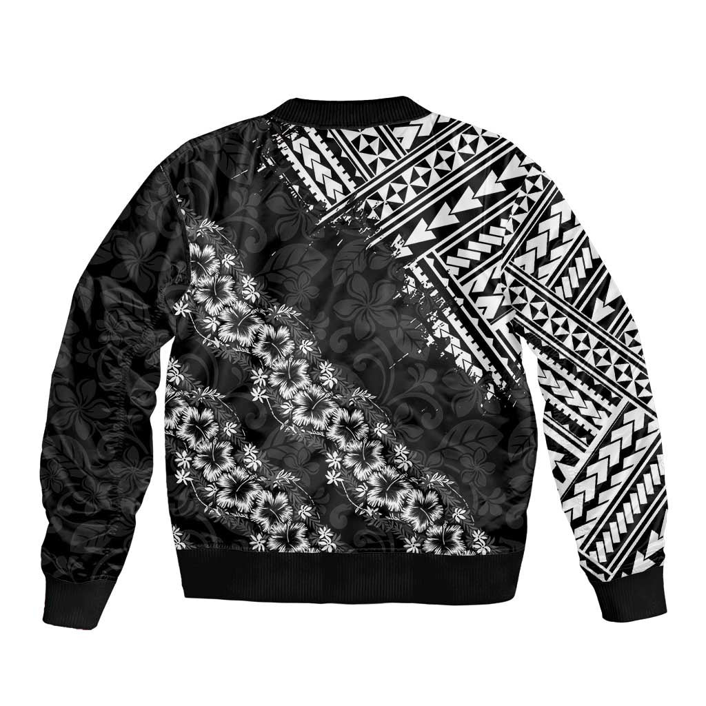 Hawaii Papakolea Born And Raised Bomber Jacket Hawaiian Tribal Pattern LT05 - Polynesian Pride