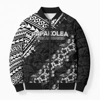 Hawaii Papakolea Born And Raised Bomber Puffer Jacket Hawaiian Tribal Pattern LT05 Unisex Black - Polynesian Pride