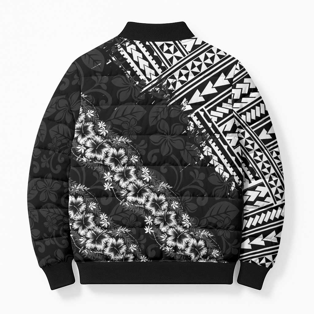 Hawaii Papakolea Born And Raised Bomber Puffer Jacket Hawaiian Tribal Pattern LT05 - Polynesian Pride