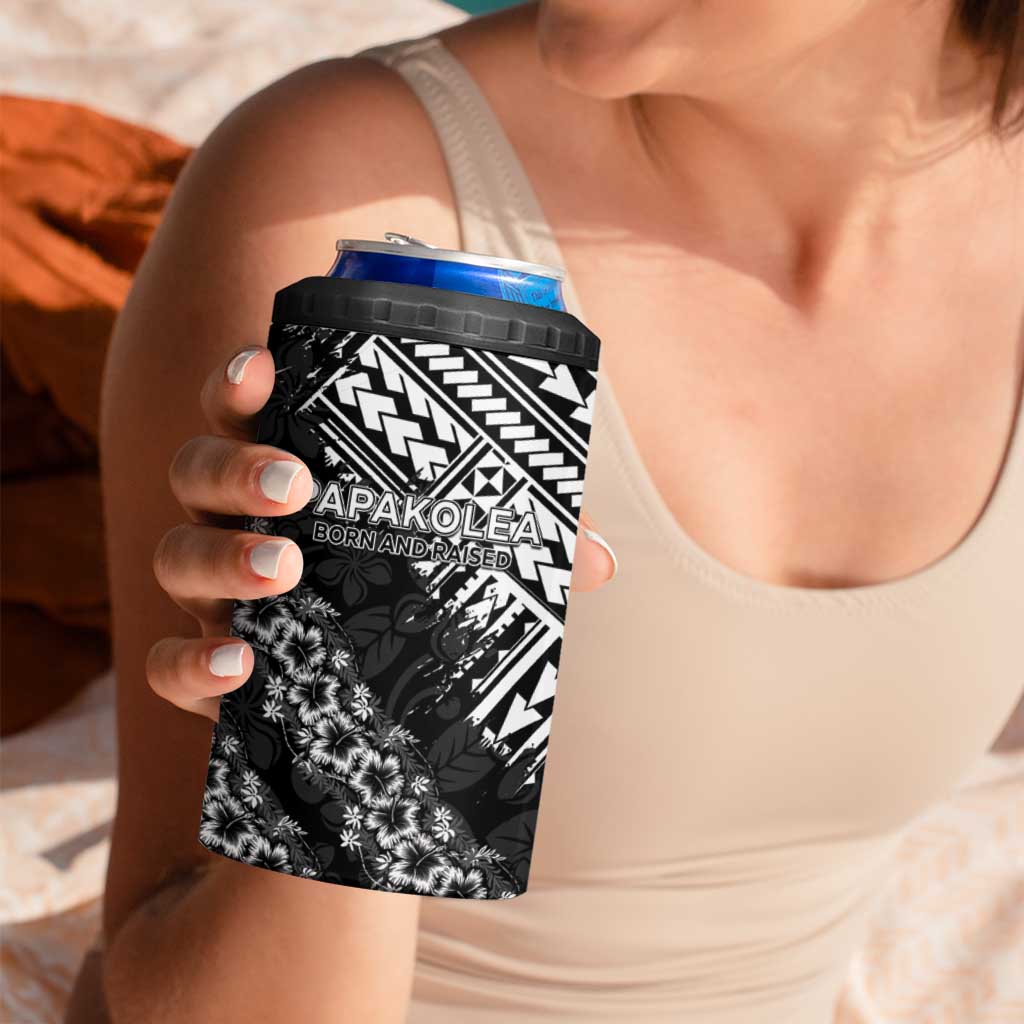 Hawaii Papakolea Born And Raised 4 in 1 Can Cooler Tumbler Hawaiian Tribal Pattern LT05 - Polynesian Pride