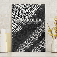 Hawaii Papakolea Born And Raised Canvas Wall Art Hawaiian Tribal Pattern LT05 Without Frame Black - Polynesian Pride