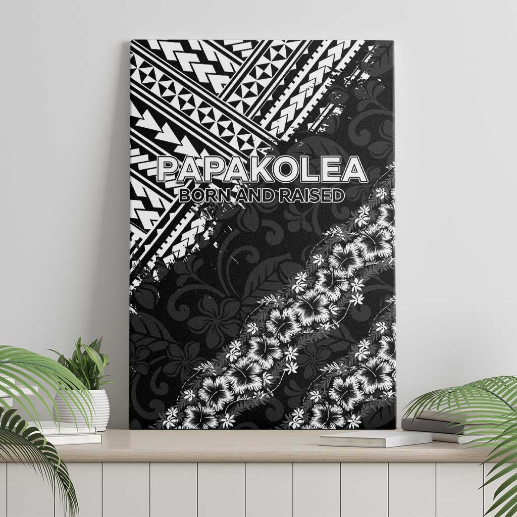 Hawaii Papakolea Born And Raised Canvas Wall Art Hawaiian Tribal Pattern LT05 - Polynesian Pride