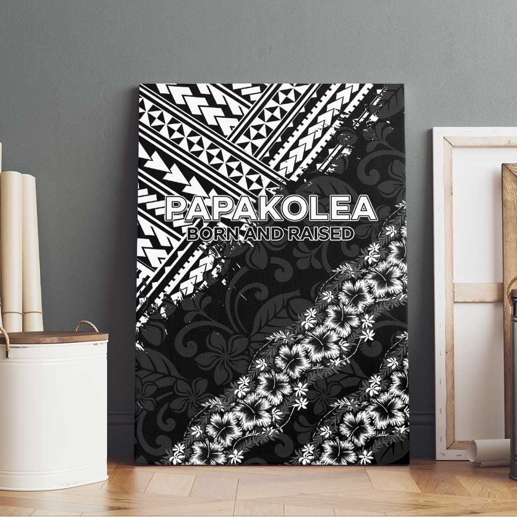 Hawaii Papakolea Born And Raised Canvas Wall Art Hawaiian Tribal Pattern LT05 - Polynesian Pride