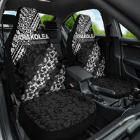 Hawaii Papakolea Born And Raised Car Seat Cover Hawaiian Tribal Pattern LT05 One Size Black - Polynesian Pride