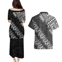 Hawaii Papakolea Born And Raised Couples Matching Puletasi and Hawaiian Shirt Hawaiian Tribal Pattern LT05 - Polynesian Pride