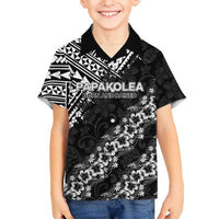 Hawaii Papakolea Born And Raised Family Matching Long Sleeve Bodycon Dress and Hawaiian Shirt Hawaiian Tribal Pattern
