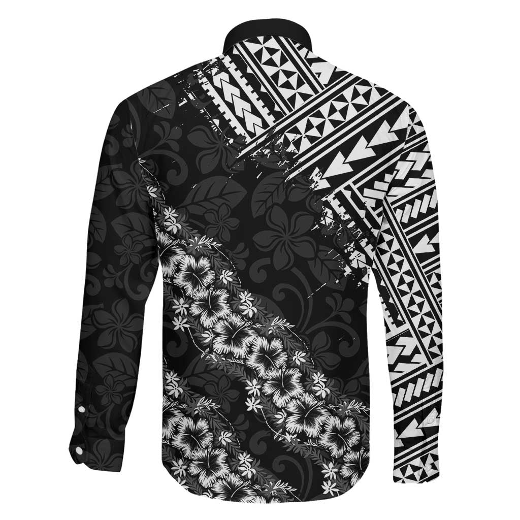 Hawaii Papakolea Born And Raised Family Matching Off Shoulder Short Dress and Hawaiian Shirt Hawaiian Tribal Pattern LT05 - Polynesian Pride