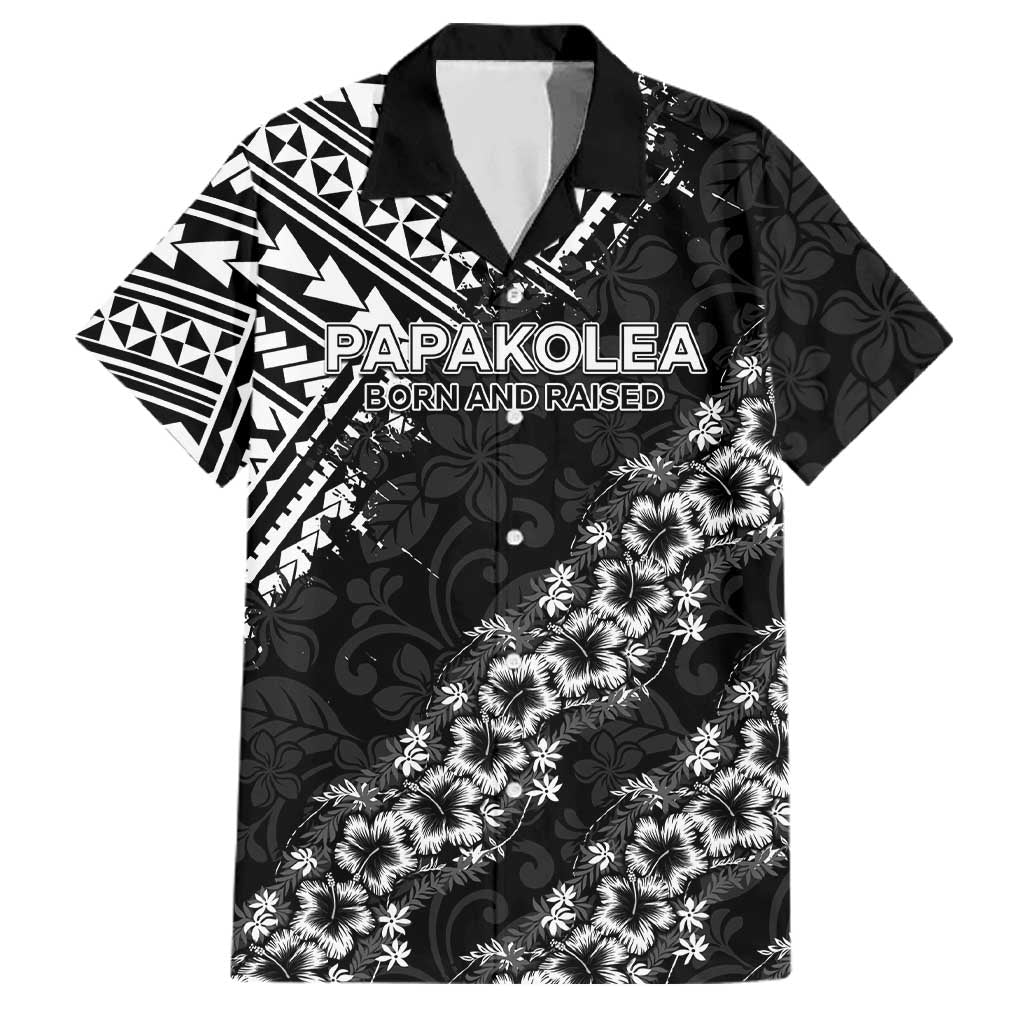 Hawaii Papakolea Born And Raised Family Matching Summer Maxi Dress and Hawaiian Shirt Hawaiian Tribal Pattern