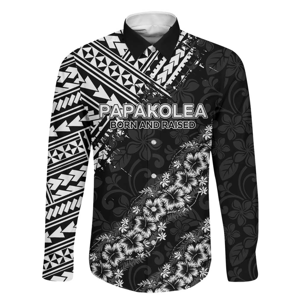 Hawaii Papakolea Born And Raised Family Matching Tank Maxi Dress and Hawaiian Shirt Hawaiian Tribal Pattern
