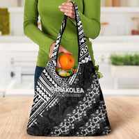 Hawaii Papakolea Born And Raised Grocery Bag Hawaiian Tribal Pattern