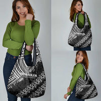 Hawaii Papakolea Born And Raised Grocery Bag Hawaiian Tribal Pattern
