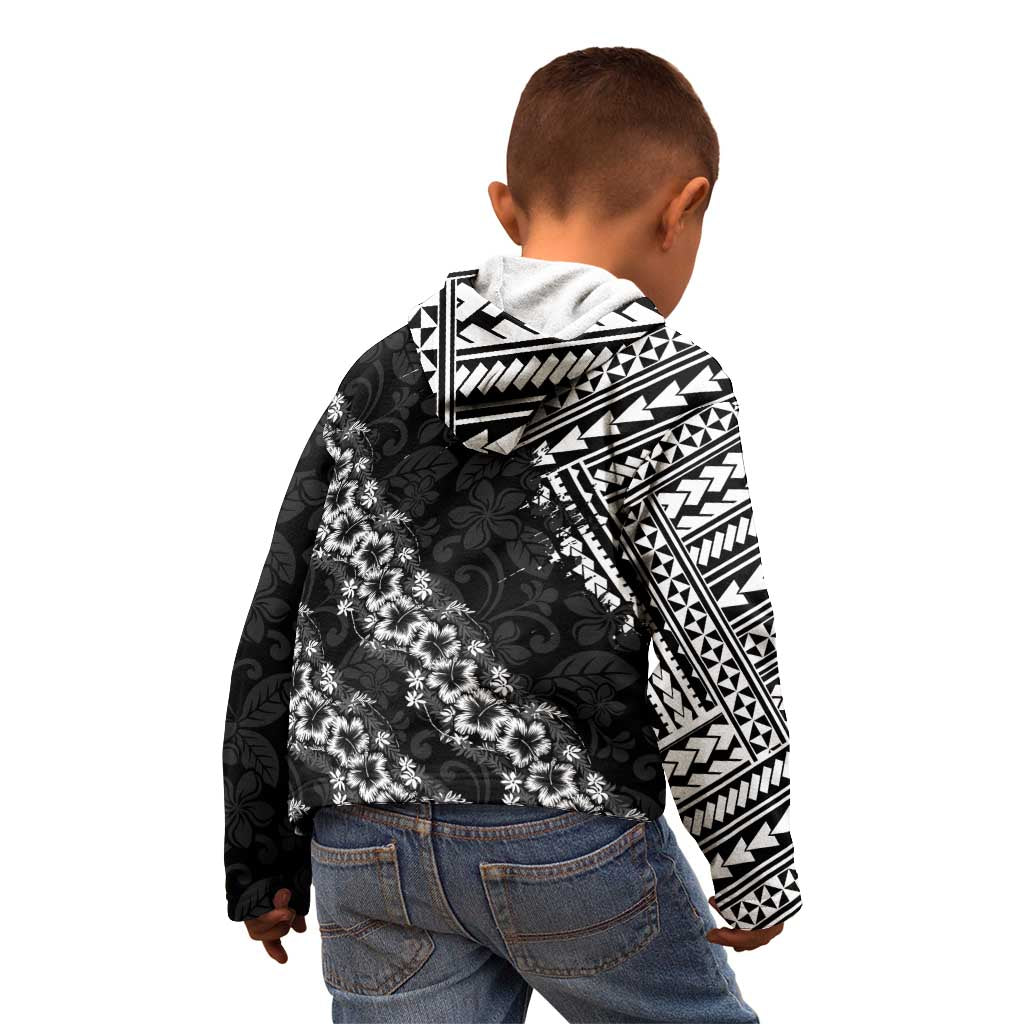 Hawaii Papakolea Born And Raised Kid Hoodie Hawaiian Tribal Pattern LT05 - Polynesian Pride