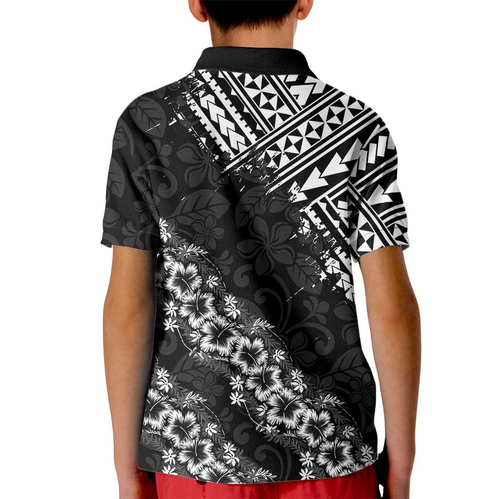 Hawaii Papakolea Born And Raised Kid Polo Shirt Hawaiian Tribal Pattern LT05 - Polynesian Pride