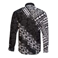 Hawaii Papakolea Born And Raised Long Sleeve Button Shirt Hawaiian Tribal Pattern LT05 - Polynesian Pride