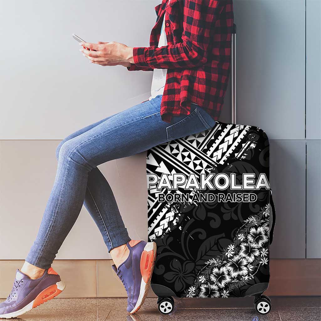 Hawaii Papakolea Born And Raised Luggage Cover Hawaiian Tribal Pattern LT05 - Polynesian Pride