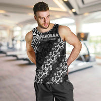 Hawaii Papakolea Born And Raised Men Tank Top Hawaiian Tribal Pattern LT05 Black - Polynesian Pride