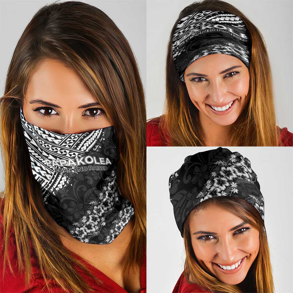 Hawaii Papakolea Born And Raised Neck Gaiter Hawaiian Tribal Pattern LT05 - Polynesian Pride