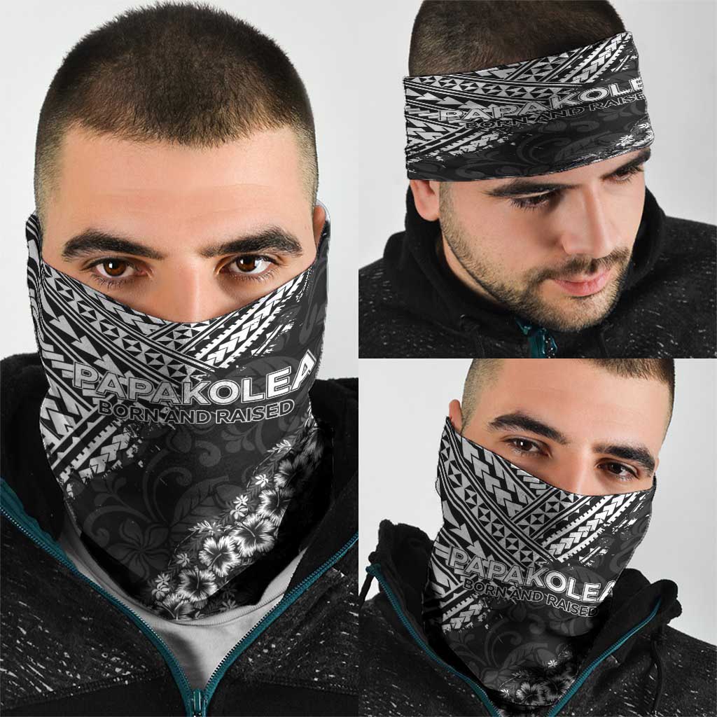 Hawaii Papakolea Born And Raised Neck Gaiter Hawaiian Tribal Pattern LT05 - Polynesian Pride