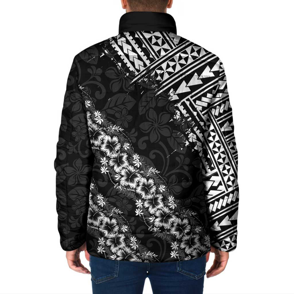 Hawaii Papakolea Born And Raised Padded Jacket Hawaiian Tribal Pattern