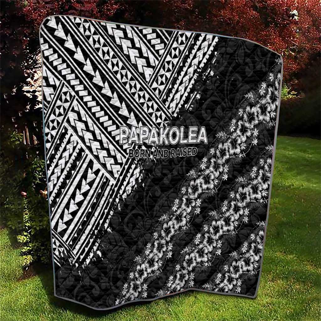 Hawaii Papakolea Born And Raised Quilt Hawaiian Tribal Pattern LT05 - Polynesian Pride