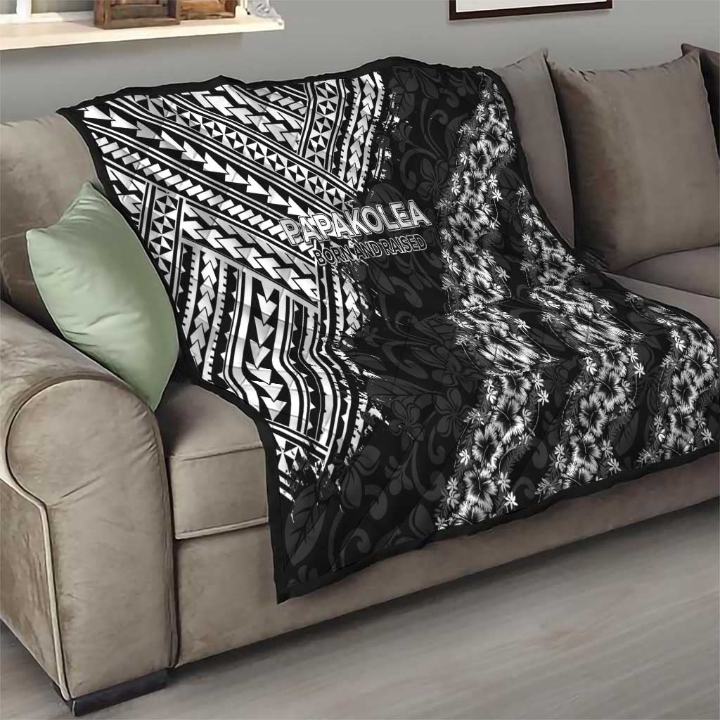 Hawaii Papakolea Born And Raised Quilt Hawaiian Tribal Pattern LT05 - Polynesian Pride