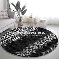 Hawaii Papakolea Born And Raised Round Carpet Hawaiian Tribal Pattern LT05 - Polynesian Pride