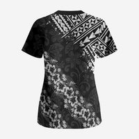 Hawaii Papakolea Born And Raised Scrub Top Hawaiian Tribal Pattern LT05 - Polynesian Pride