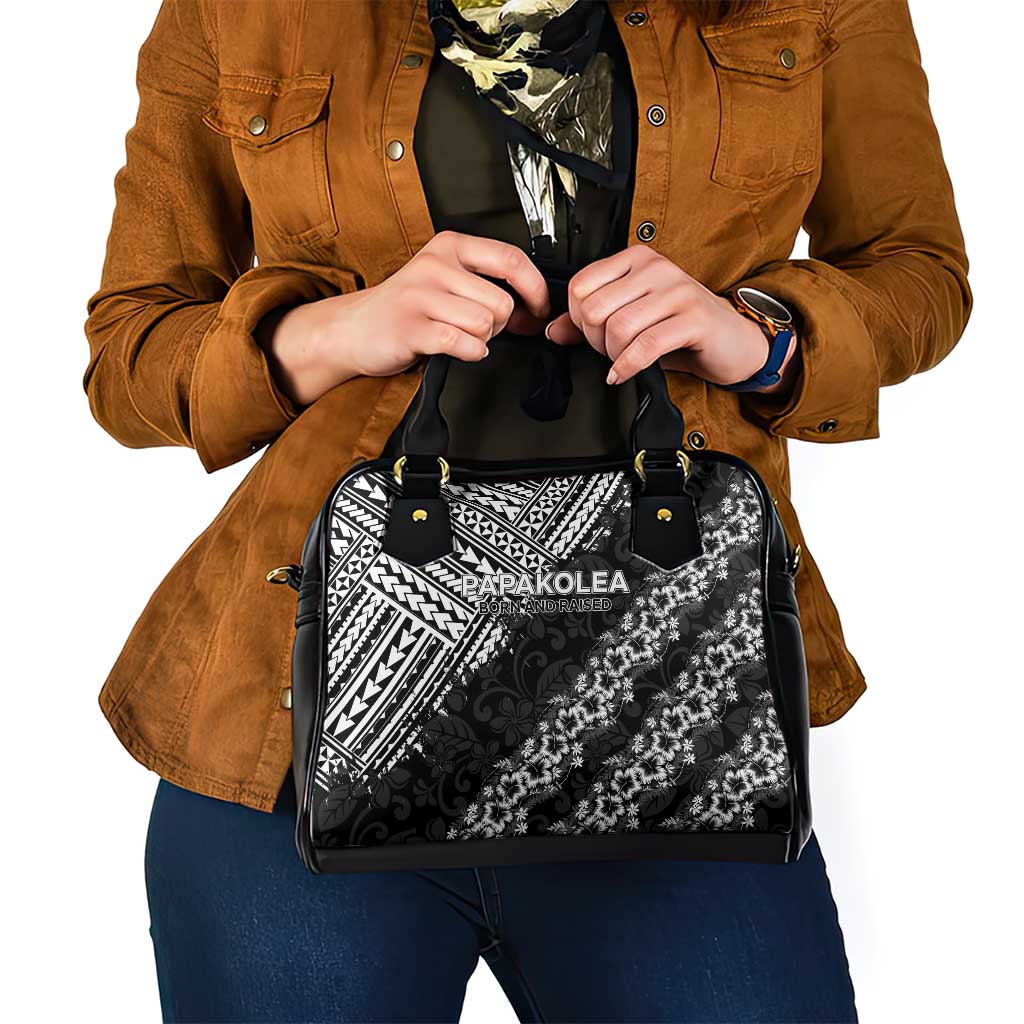 Hawaii Papakolea Born And Raised Shoulder Handbag Hawaiian Tribal Pattern LT05 - Polynesian Pride