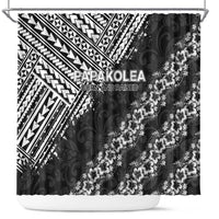 Hawaii Papakolea Born And Raised Shower Curtain Hawaiian Tribal Pattern