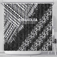 Hawaii Papakolea Born And Raised Shower Curtain Hawaiian Tribal Pattern