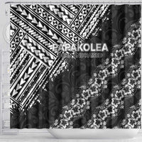 Hawaii Papakolea Born And Raised Shower Curtain Hawaiian Tribal Pattern