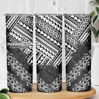 Hawaii Papakolea Born And Raised Skinny Tumbler Hawaiian Tribal Pattern