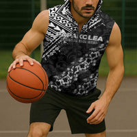 Hawaii Papakolea Born And Raised Sleeveless Zip Hoodie Hawaiian Tribal Pattern LT05 - Polynesian Pride