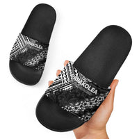 Hawaii Papakolea Born And Raised Slide Sandals Hawaiian Tribal Pattern