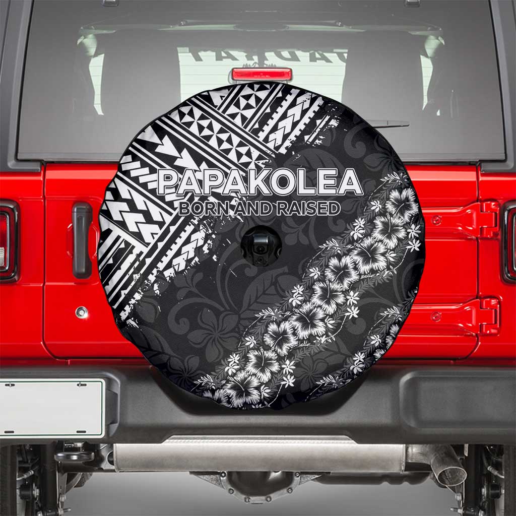 Hawaii Papakolea Born And Raised Spare Tire Cover Hawaiian Tribal Pattern LT05 - Polynesian Pride