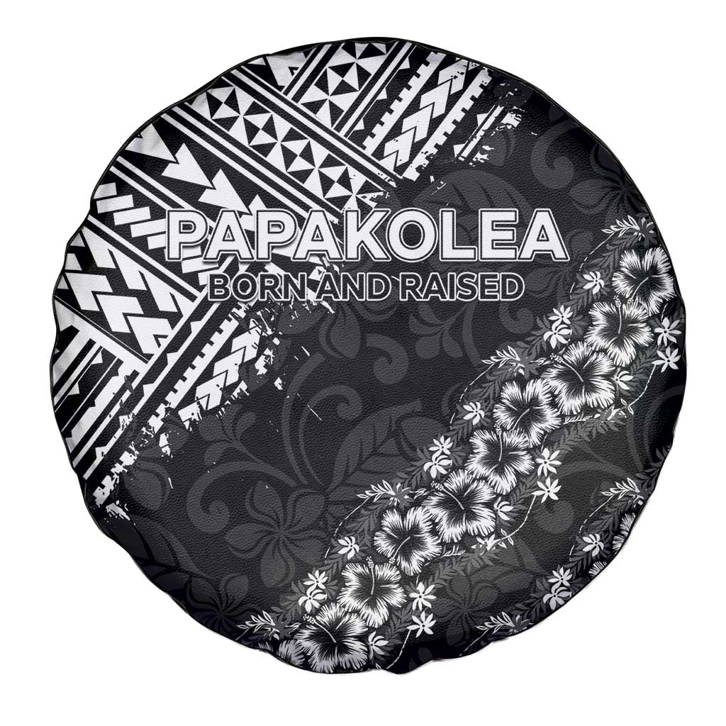 Hawaii Papakolea Born And Raised Spare Tire Cover Hawaiian Tribal Pattern LT05 - Polynesian Pride
