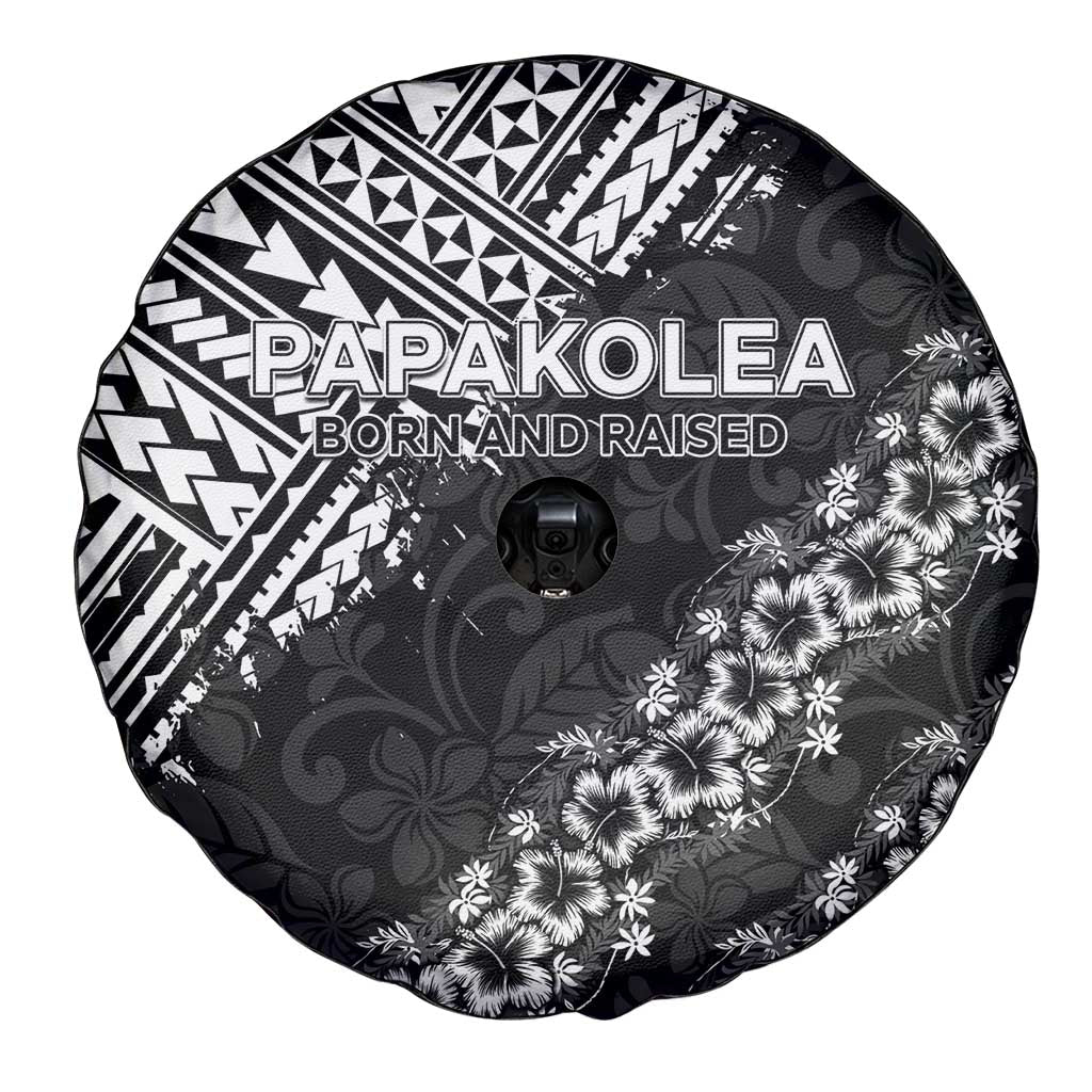 Hawaii Papakolea Born And Raised Spare Tire Cover Hawaiian Tribal Pattern LT05 - Polynesian Pride
