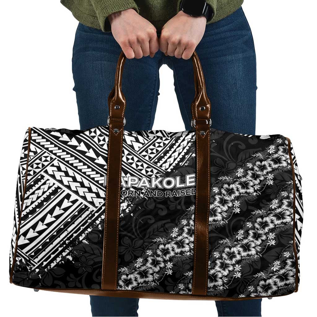 Hawaii Papakolea Born And Raised Travel Bag Hawaiian Tribal Pattern