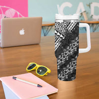 Hawaii Papakolea Born And Raised Tumbler With Handle Hawaiian Tribal Pattern