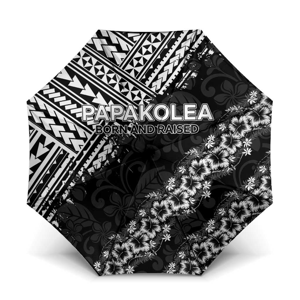 Hawaii Papakolea Born And Raised Umbrella Hawaiian Tribal Pattern