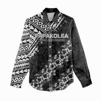 Hawaii Papakolea Born And Raised Women Casual Shirt Hawaiian Tribal Pattern LT05 - Polynesian Pride