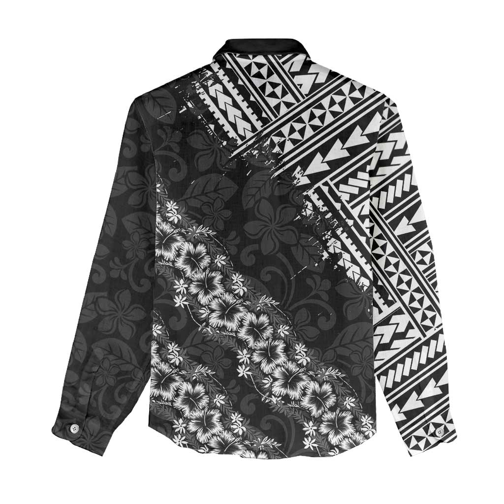 Hawaii Papakolea Born And Raised Women Casual Shirt Hawaiian Tribal Pattern LT05 - Polynesian Pride