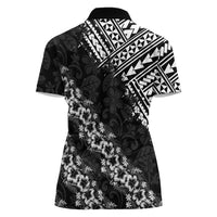 Hawaii Papakolea Born And Raised Women Polo Shirt Hawaiian Tribal Pattern LT05 - Polynesian Pride