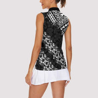 Hawaii Papakolea Born And Raised Women Sleeveless Polo Shirt Hawaiian Tribal Pattern LT05 - Polynesian Pride